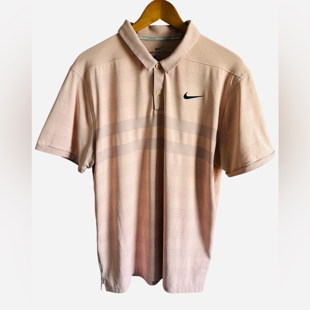 Nike Men's Light Pink Polo Shirt